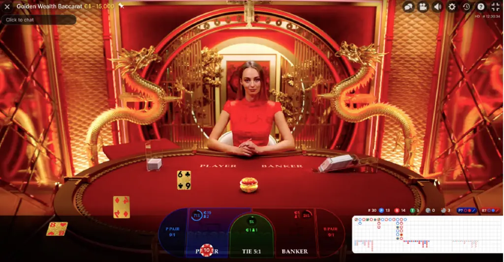 Evolution Golden Wealth Baccarat