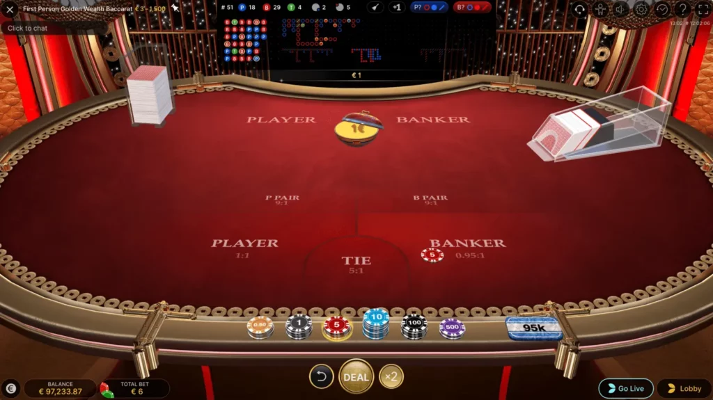 Golden Wealth Baccarat First Person