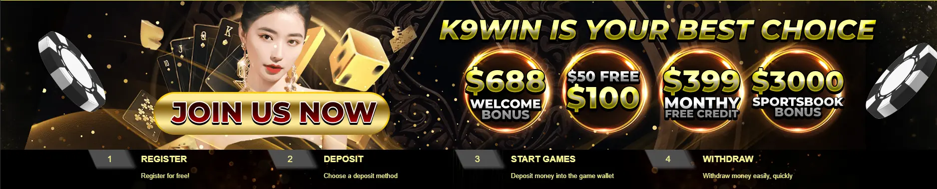 Join K9WIN Now Register for free