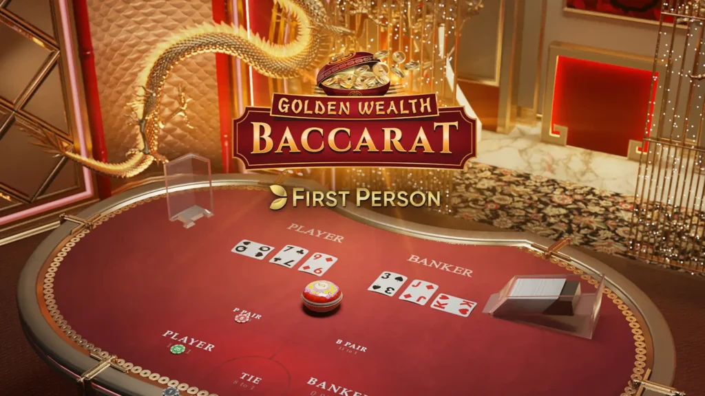 Golden Wealth Baccarat First Person by Evolution