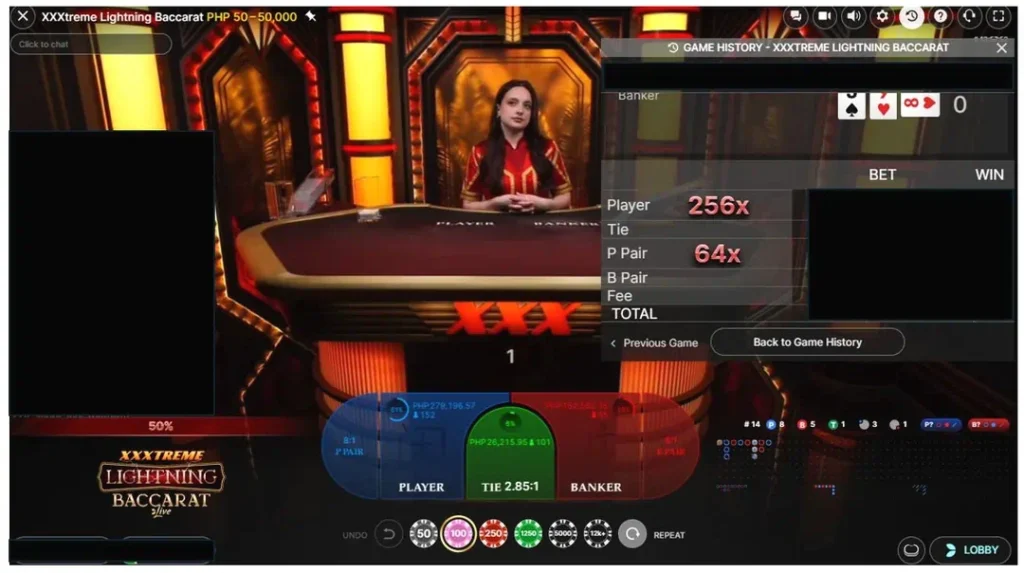 One of the Biggest Wins EEver in XXXtreme Live online Baccarat