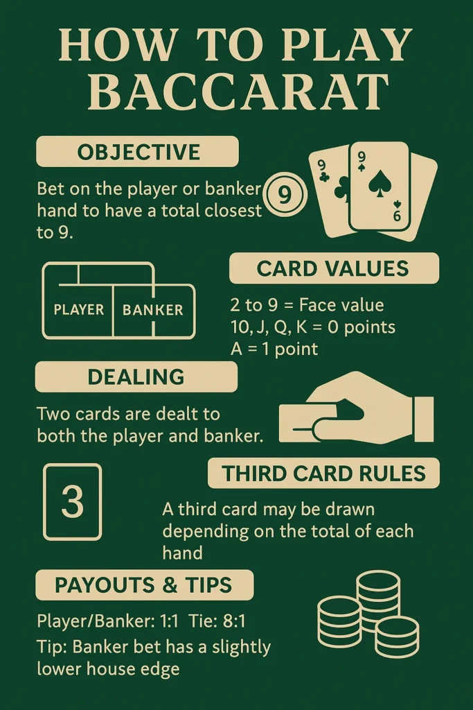 online baccarat infographic